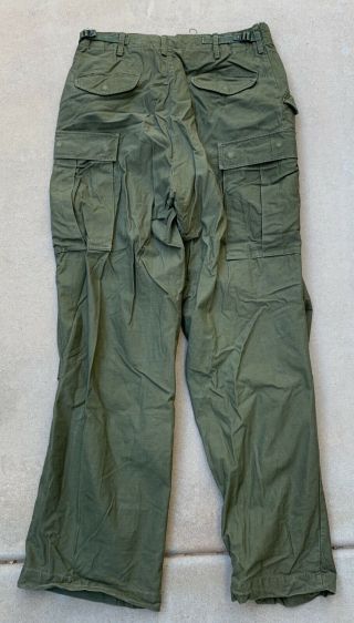 Vintage 1968 Vietnam War US Army M - 65 M65 Trousers Field Pants Men’s Long Small 3