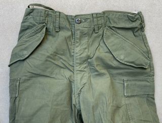 Vintage 1968 Vietnam War US Army M - 65 M65 Trousers Field Pants Men’s Long Small 5