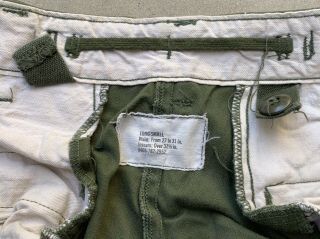 Vintage 1968 Vietnam War US Army M - 65 M65 Trousers Field Pants Men’s Long Small 7