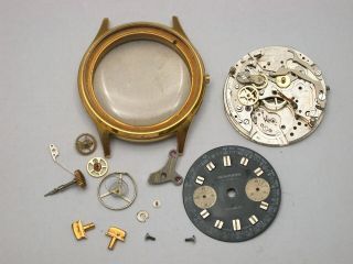 Wakmann Men’s Vintage Mechanical Wristwatch & Case.  24t