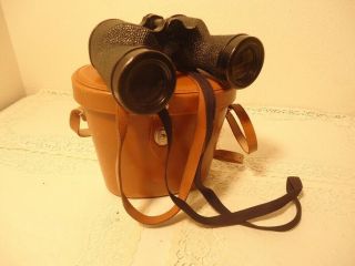 Vintage Bausch & Lomb Zephyr Binoculars 9x35 With Leather Case