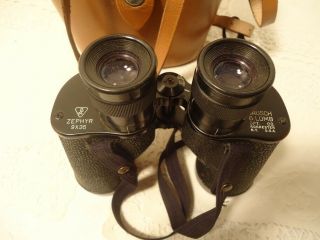 Vintage Bausch & Lomb Zephyr Binoculars 9x35 with Leather case 4