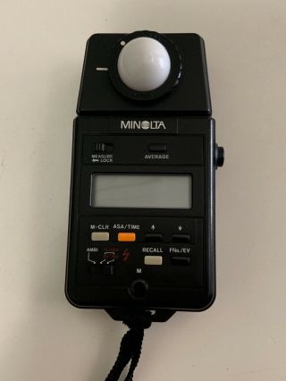 Minolta Auto Meter IIIF Light Meter with Case - Vintage Digital III 3 3F 5
