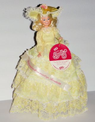Rare Dolly Parton Musical Doll With Banner By Goldberger Eegee Co 1970 