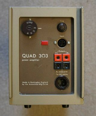 Quad 303 Power Amplifier - Rare Classic Vintage British Hi - Fi -