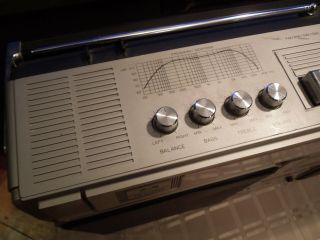 Vtg 1980s NM NIPPON KSC - M1900 20/20 Boombox Ghettoblaster AM FM STEREO RADIO 5