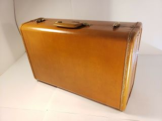 Vintage Leather Suitcase - Samsonite Shwayder Bros - Brown / Honey - Style 4621