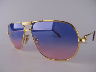 Vintage 80s Cartier Tank Sunglasses Men 