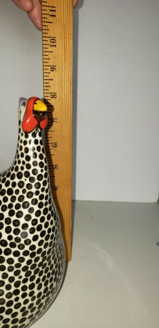 Rare Animals & Co Ceramic Guinea Hen Signed Numbered and Dated 5
