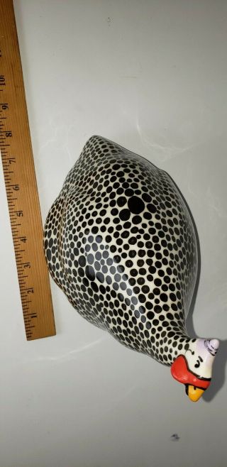 Rare Animals & Co Ceramic Guinea Hen Signed Numbered and Dated 6
