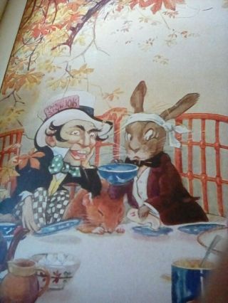 Alice in Wonderland by Lewis Carroll vintage Illustrated By Gwynedd M Hudson 8