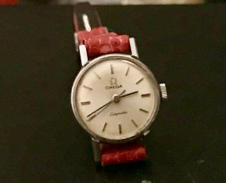 Vintage Ladies Omega Ladymatic Swiss Watch.  Stainless Steel Case.  674 Movement