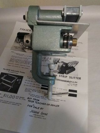Vintage Fraser 500 Rug Making Strip Slitter Cloth Cutting Machine 4