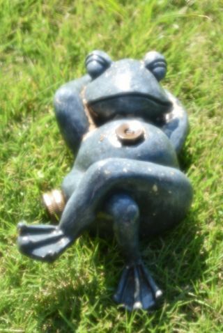 Vintage Cast Iron Lawn Garden Water Sprinkler Frog