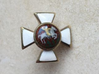 IMPERIAL RUSSIAN ORDER OF ST.  GEORGE CROSS SILVER BADGE AWARD ON THE SWORD.  RARE 2