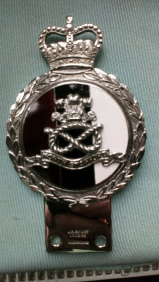 Rare J.  R.  Gaunt C 1960`s Enamel Car Badge Mitlitary North Stafford Regiment Vgc
