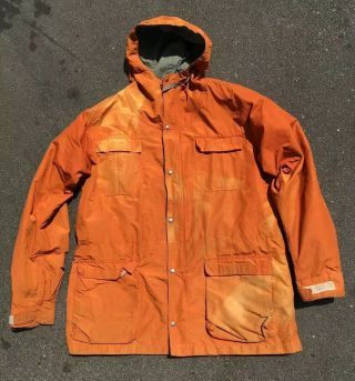 Sierra Designs Vintage 60/40 Mountain Parka Xl Orange Jacket Hooded Usa Made