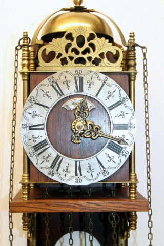 Old Wall Clock Vintage Wood Brass Lantern Wall Clock Warmink Wuba