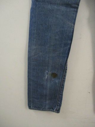 Vintage Levi ' s 501 Redline Selvedge Jeans Tag Size 30 X 38 4