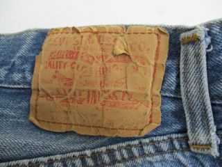 Vintage Levi ' s 501 Redline Selvedge Jeans Tag Size 30 X 38 6