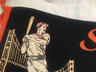 Vintage 1960s San Francisco Giants Full - sized Pennant in 3