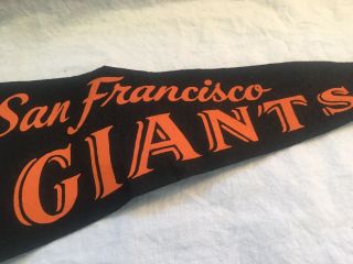 Vintage 1960s San Francisco Giants Full - sized Pennant in 4