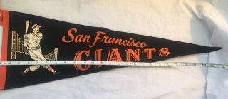 Vintage 1960s San Francisco Giants Full - sized Pennant in 6