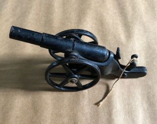 Vintage Cast Iron Toy Cannon.  Very Unique.