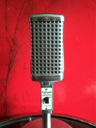 Vintage 1960 ' s Calrad DM - 16 H.  L Dynamic microphone Aiwa old Midland w cable 5 3