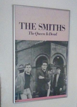 The Smiths " The Queen Is Dead " Framed Poster (rare U.  S.  Promo Poster)
