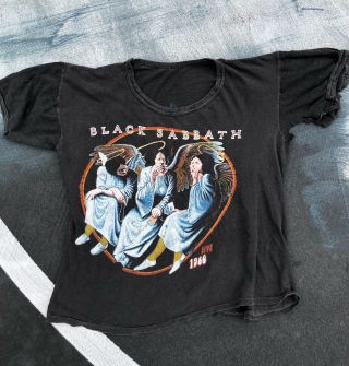 Vintage Black Sabbath Live 1980 Blue Oyster Cult Tour Tee Small Single Stitch