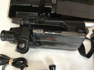 Vintage Panasonic AF X8 CCD OmniMovie VHS HQ Camcorder PV - 420D W/ Hard Case&Tpod 4