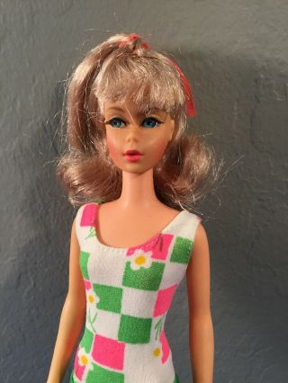 Francie Doll Bend Leg 1965 Vintage Mattel Blonde Blue Eyes Barbie