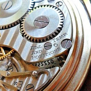 Vintage 1951 Hamilton 992B Railway Special 21 Jewel 16 Size RR Pocket Watch Runs 6