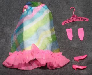 Vintage Barbie Francie Floating In Chiffon 1207 Outfit Complete 1968