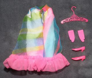 Vintage Barbie Francie Floating in Chiffon 1207 Outfit Complete 1968 2