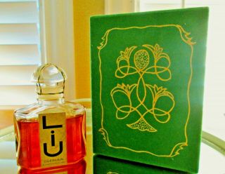 Guerlain Liu Parfum 1 Fl.  Oz.  / 30 Ml Perfume Extrait Green Box Vintage