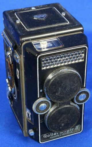 Vintage Rollei Germany Magic Ii Upright Camera F&h Schneider Kreuznach Xenar