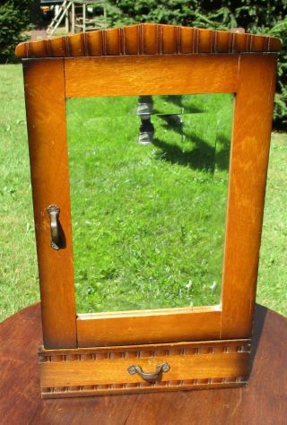 Vintage Medicine Kitchen Bathroom Cabinet Apothecary Beveled Glass Mirror