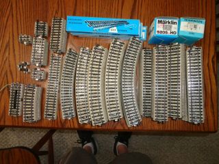 Marklin Ho Scale Assorted Vintage M Track Sections