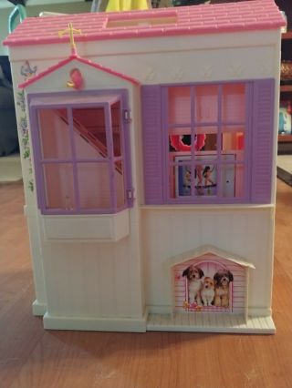 Vintage Barbie Folding Pretty House 16961 Dollhouse Mattel 1996