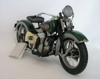 Vintage Franklin 1936 Harley - Davidson El Knucklehead 1:10 Scale B11ww89 Mib