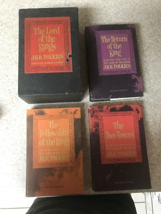 Vintage Lord Of The Rings By J.  R.  R Tolkien Hardcover 1965 Box Set 2nd Edition
