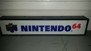 Nintendo 64 Retail Display sign - N64M65K - Vintage 4