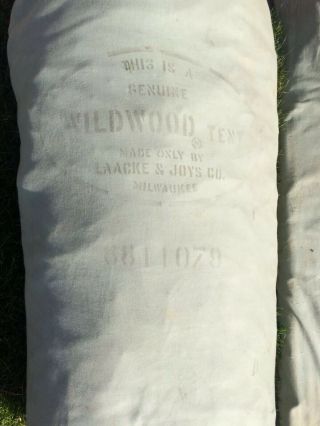 Vintage Canvas Tent Family Camping Tent Laacke & Joys Wildwood Scout