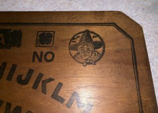 Antique OUIJA 1920 Game Board J.  M.  SIMMONS & CO Chicago OCCULT,  PLANCHETTE 9