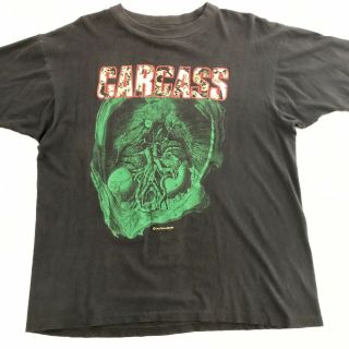 Carcass Vtg 1992 Cavity Shirt L/xl Bolt Thrower Dismember Entombed Napalm Death