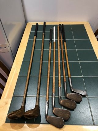 Antique Hickory Golf Clubs Set Ladies Play Clubs By Josh Taylor Lovely See Desc