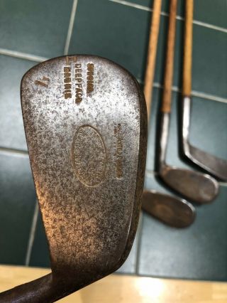 Antique Hickory Golf Clubs Set Ladies Play Clubs By Josh Taylor Lovely See Desc 7