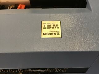 Vintage IBM Selectric II Correcting Typewriter BLUE w/ Ribbon 8